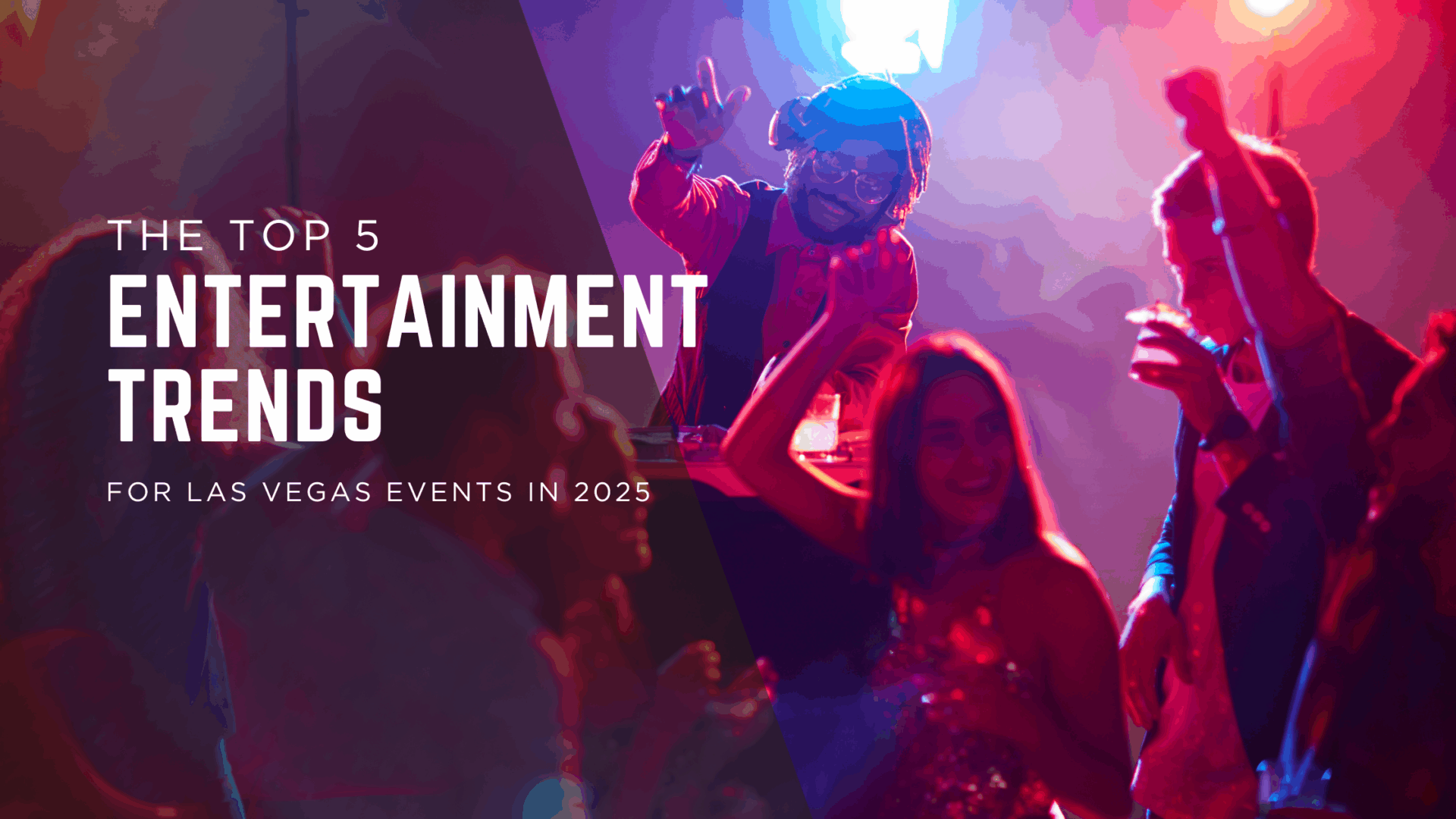 DJ entertaining a lively crowd at a Las Vegas event, showcasing top entertainment trends for 2025